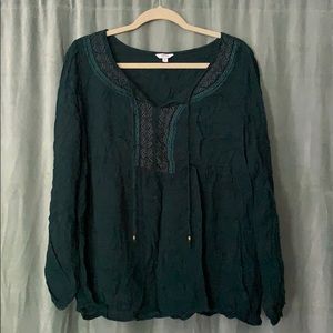 Sonoma dark green tunic XL